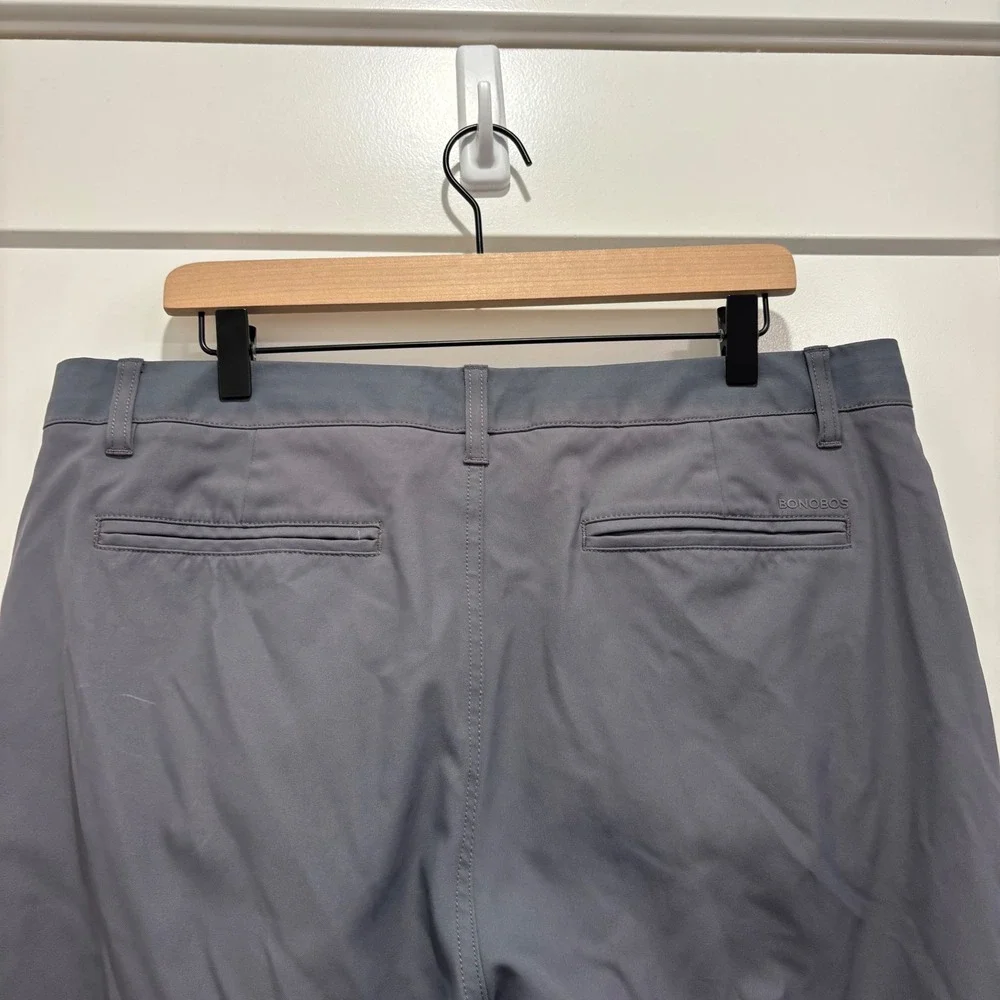 Bonobos Golf Pants Mens 36x30 Athletic Fit Grey Performance Trousers 3487